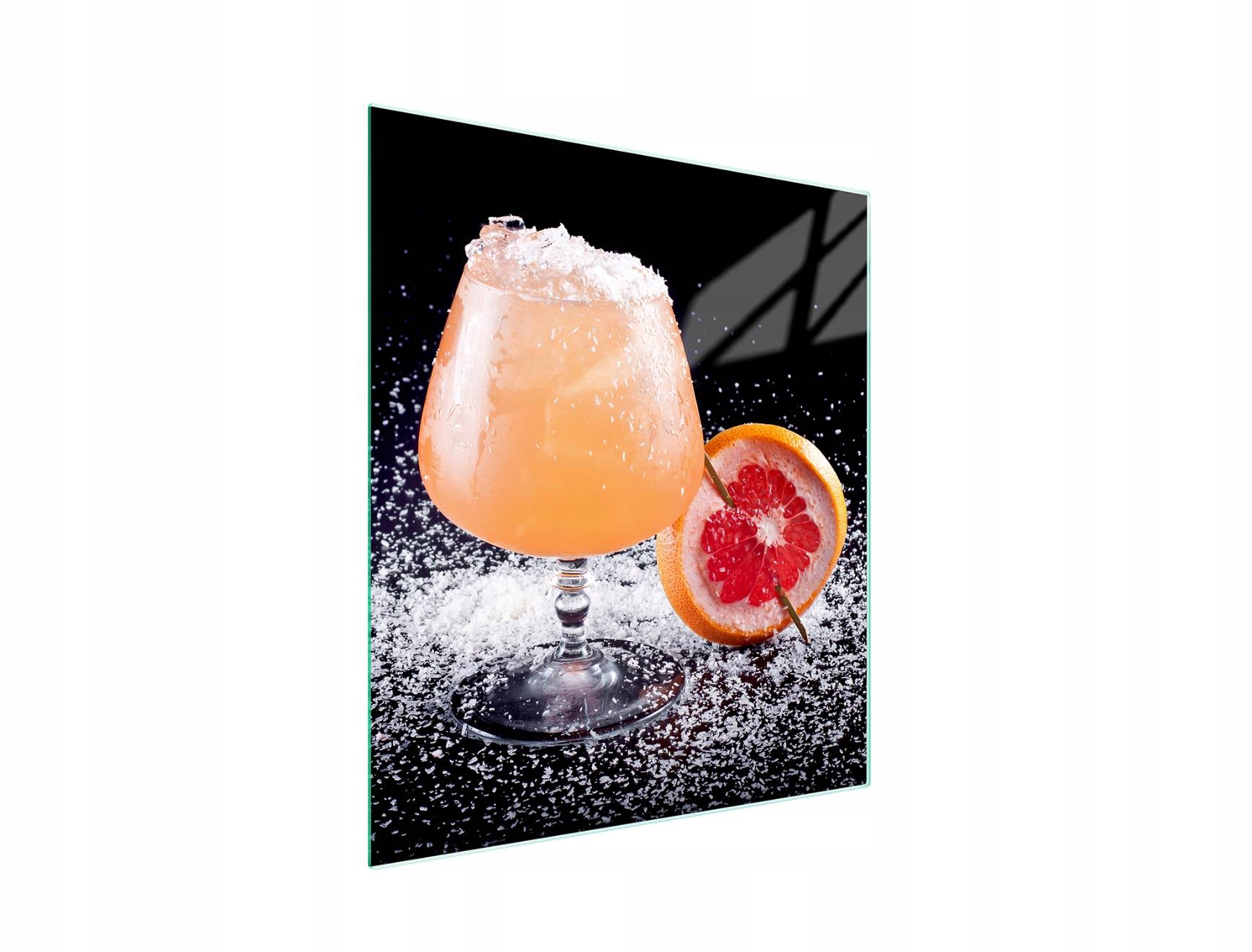 Skleněná Krájecí Deska 45x52 Drink Tvrzené Sklo 7v1