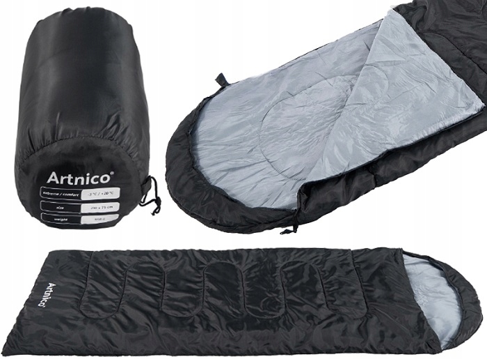 Śpiwór ultralekki Lekki syntetyczny Dobry 5 Stopni letni Plecak składany