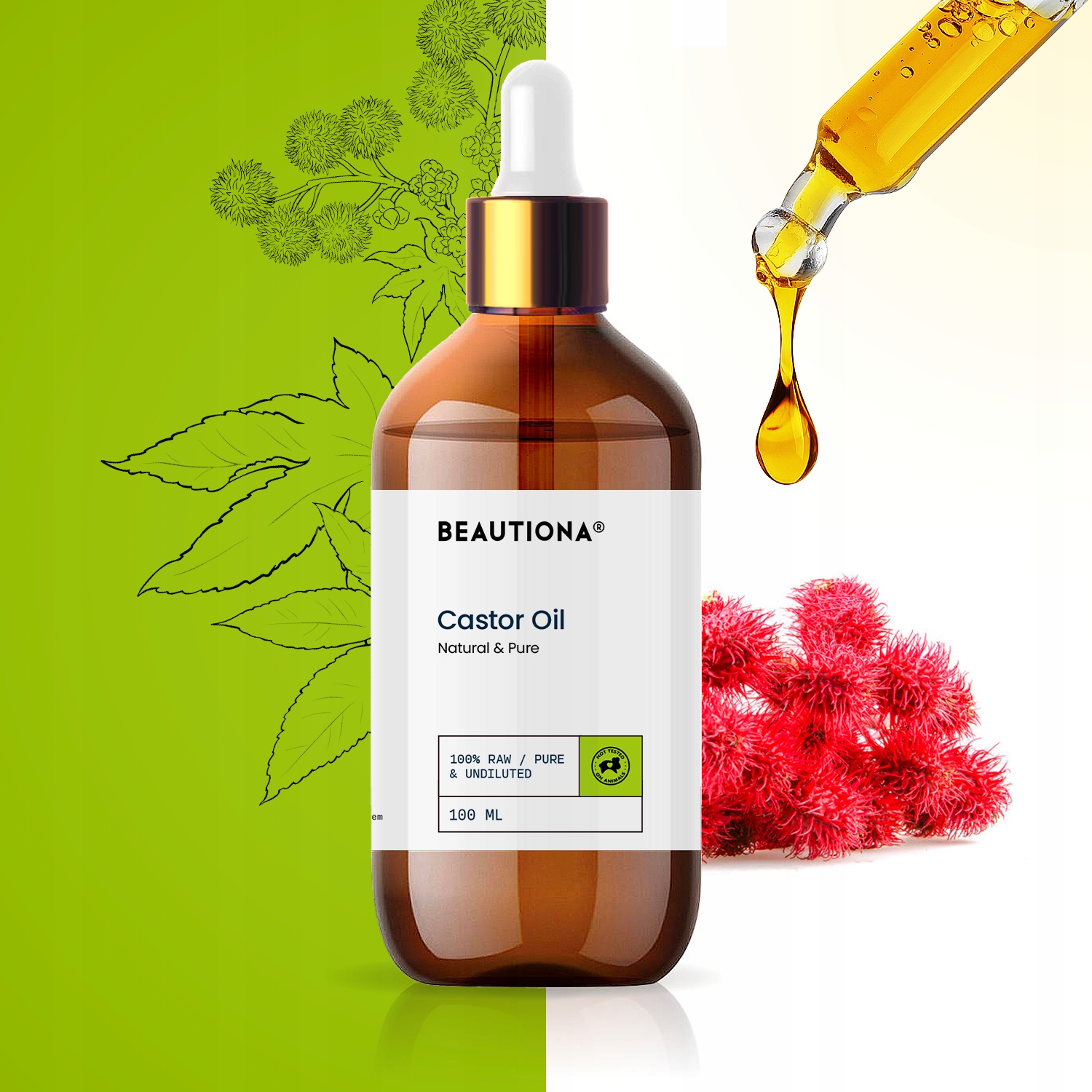 OLEJEK OLEJ RYCYNOWY NATURALNY DO SKÓRY WŁOSÓW PAZNOKCI Z PIPETĄ 100 ML Rodzaj Rycynowy