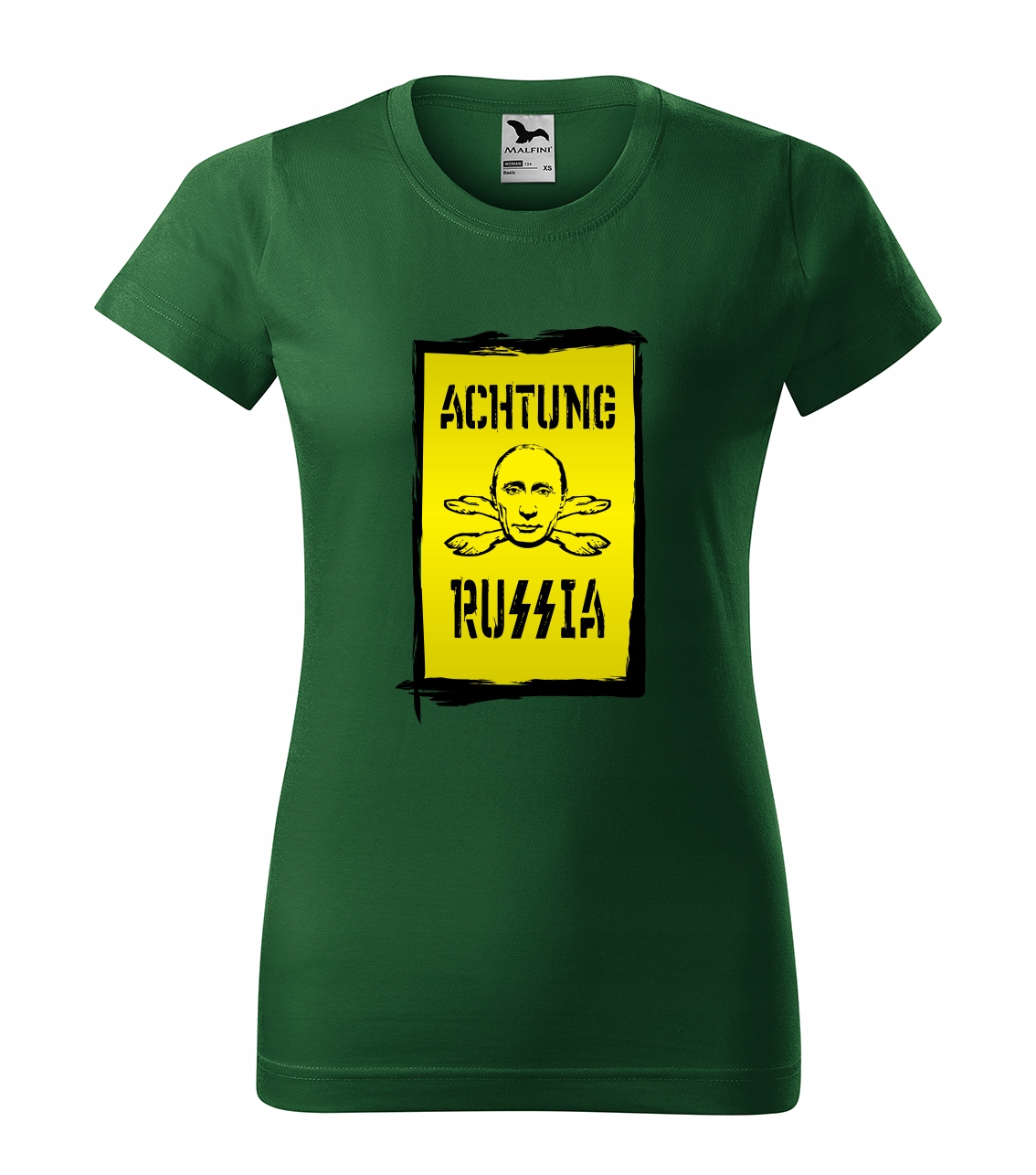 

Koszulka z nadrukiem Putin Achtung Russia XL