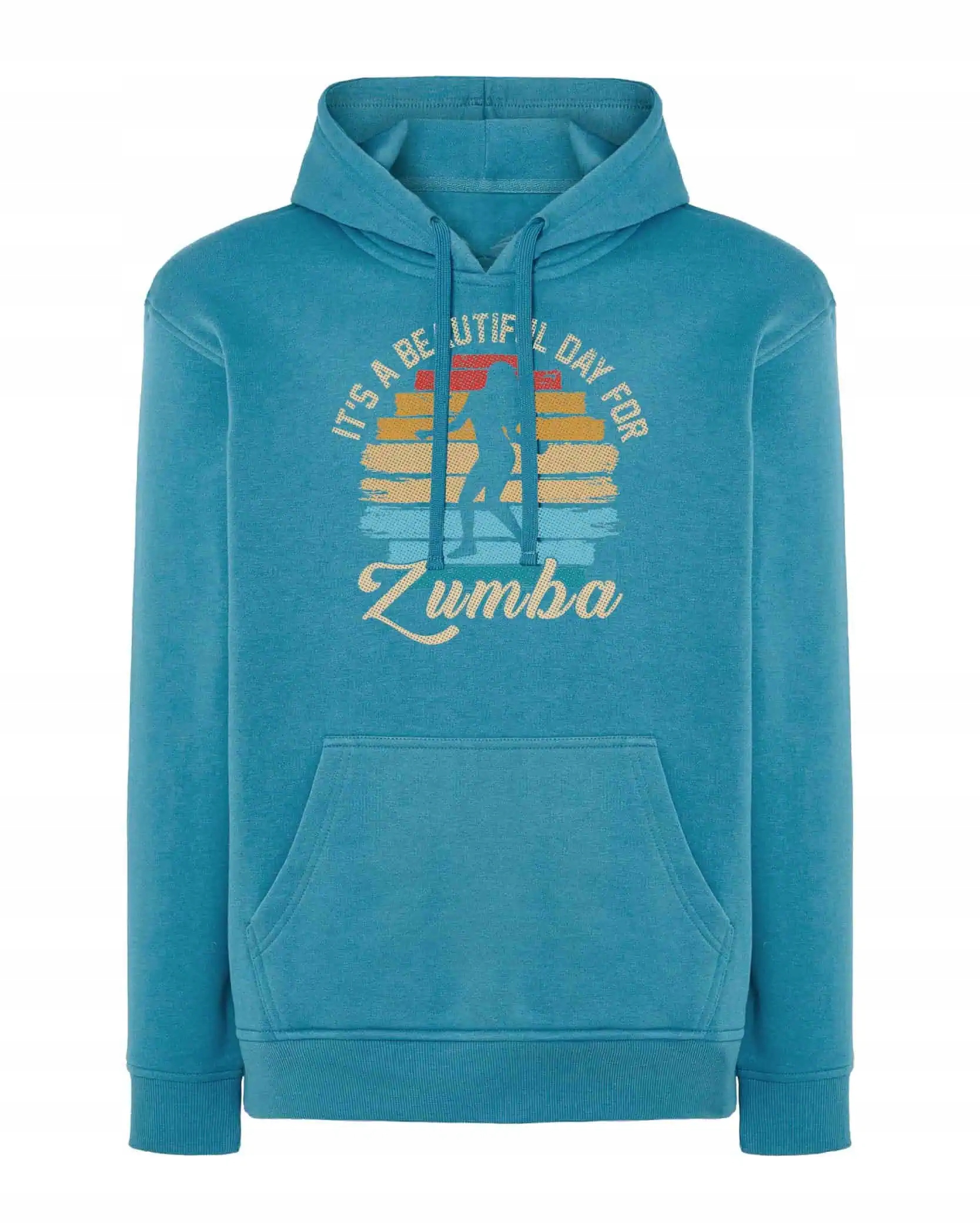 Mikina na fitness, zumbu a taneční Trénink v posilovně, Dárek , modrá, velikost M