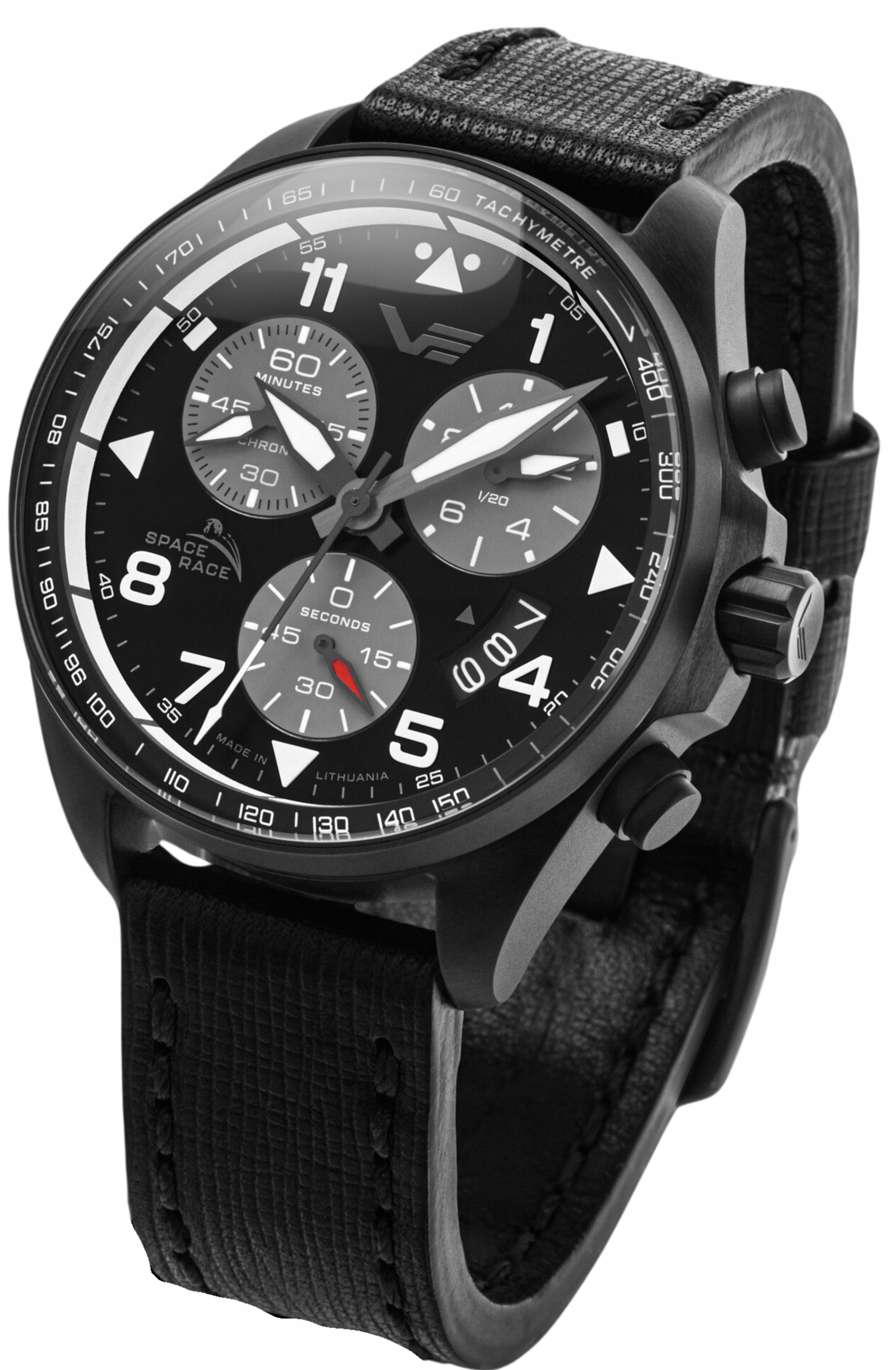 Nový Originální Pánské hodinky Vostok Europe 6S30-325C744 Space Race Black