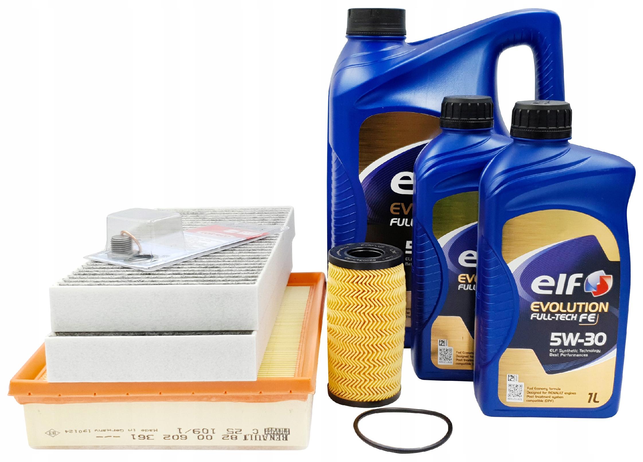 OE RENAULT LAGUNA III 2.0DCI FILTRY 5W30 7L KOREK