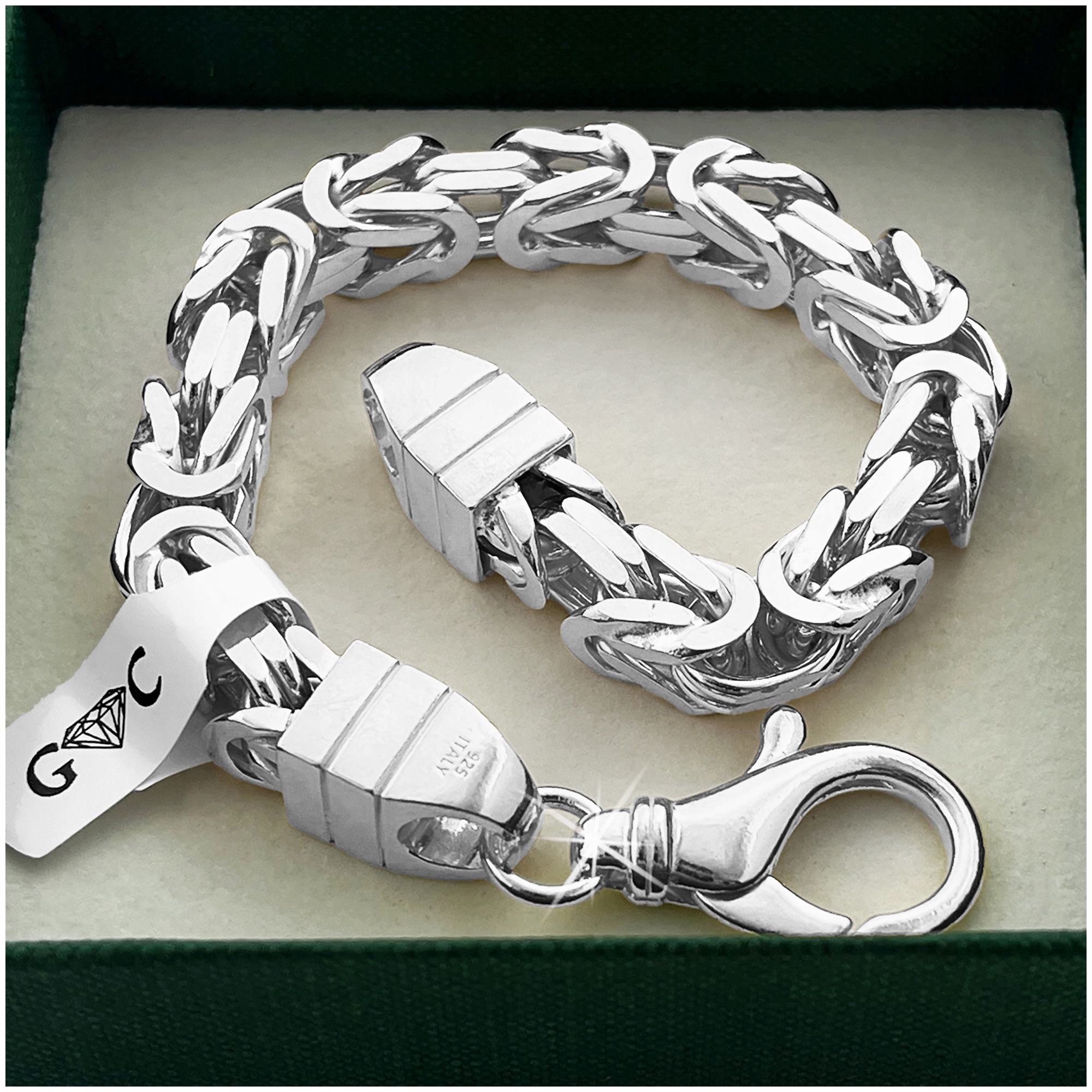Mocný Pánský Náramek Královská Vazba 22cm/8mm Stříbro Ryzost 925 Bonus