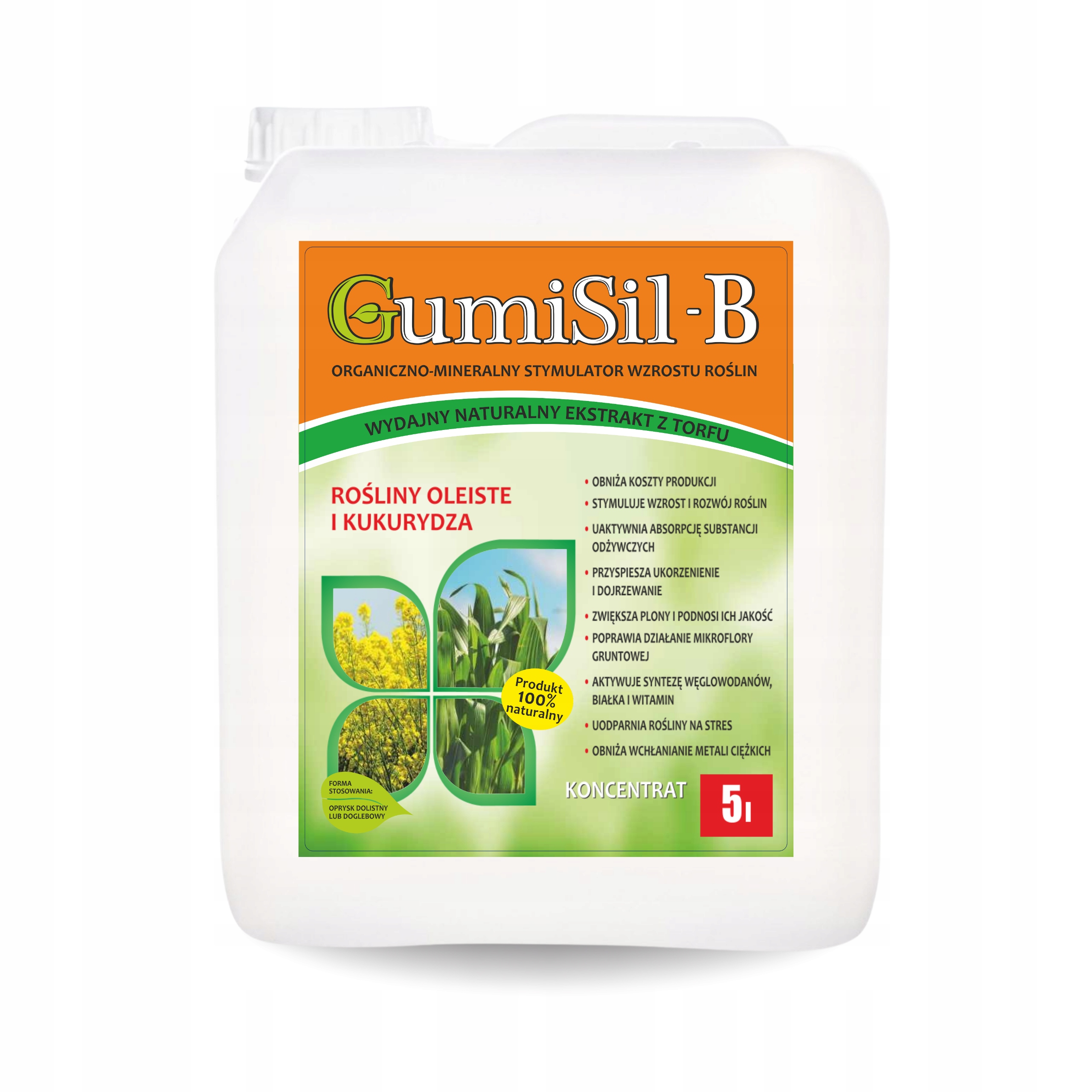 Hnojivo na kukuricu, repka a sóju – Biostimulátor GumiSil-B 5L