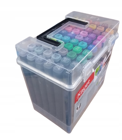 MARKERY PERMANENTNE DWUSTRONNE KAYET 60 KOLORÓW Marka Kayet