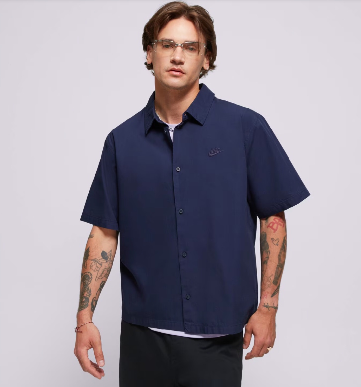 Pánská sportovní košile Nike Sportswear Club HJ2020-451 velikost S, modrá