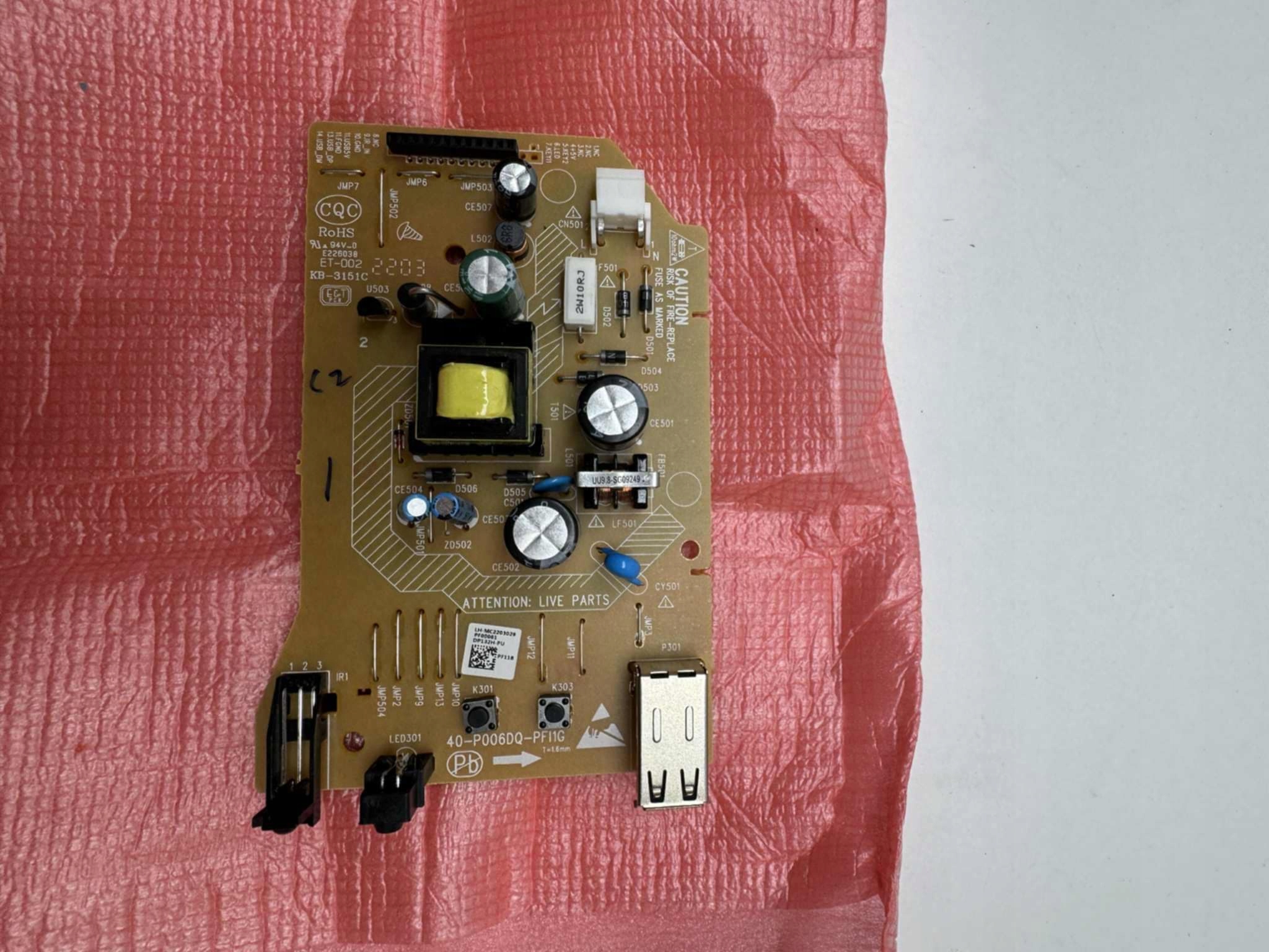 Ovládací deska Lg COV30688433 pro DVD přehrávač