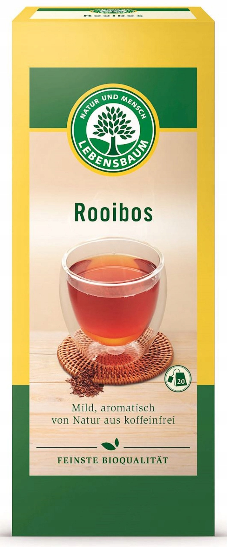 Levně Lebensbaum Čaj rooibos expresní Bio (20 x 1,5 g) 30 g