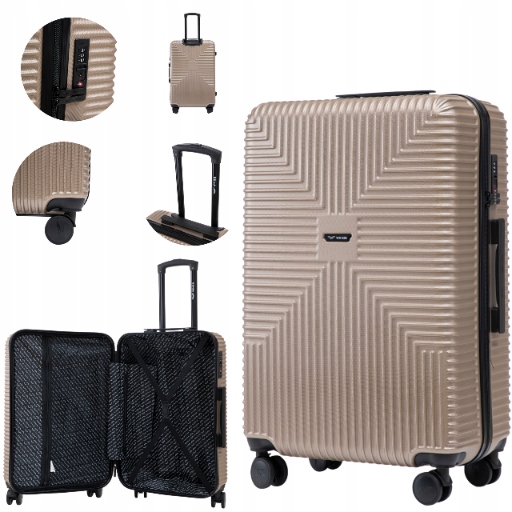 Cestovní kufr Wings velký 28 Eko Tsa polycarbonát prostorný 76x50x29 Cm Zavazadla