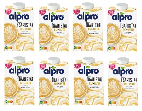 8x 500ml Alpro Barista owsiane Zgrzewka