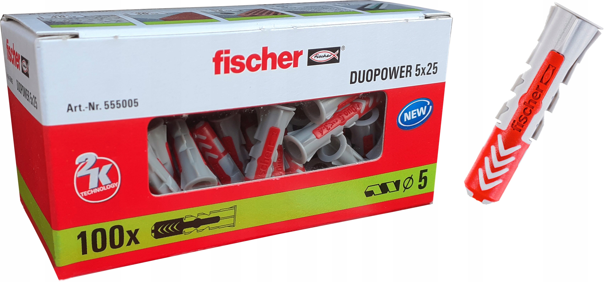 

Fischer Duopower 5x25 100szt