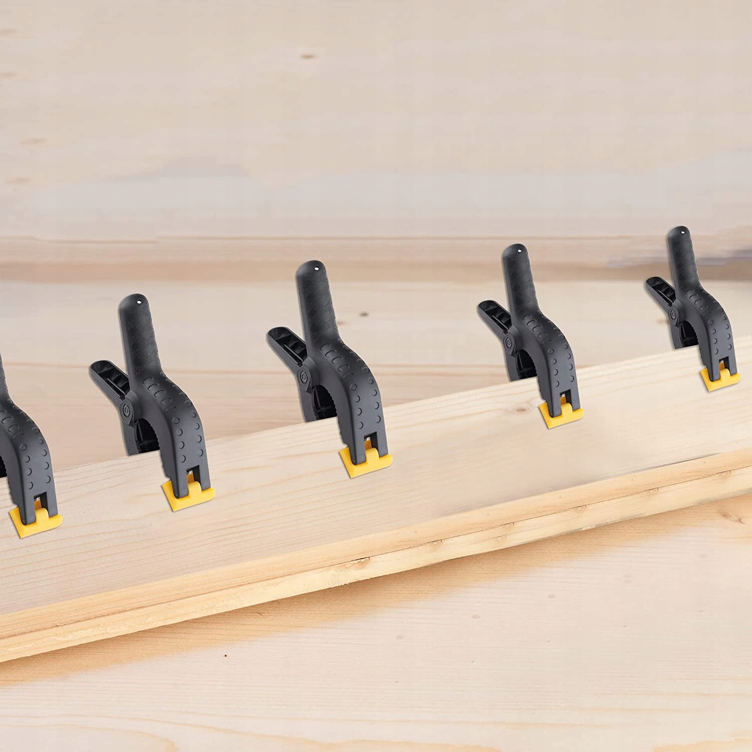 ŚCISK KLIPS MODELARSKI STOLARSKI SPRĘŻYNOWY 100 Rozstaw szczęk 55 mm