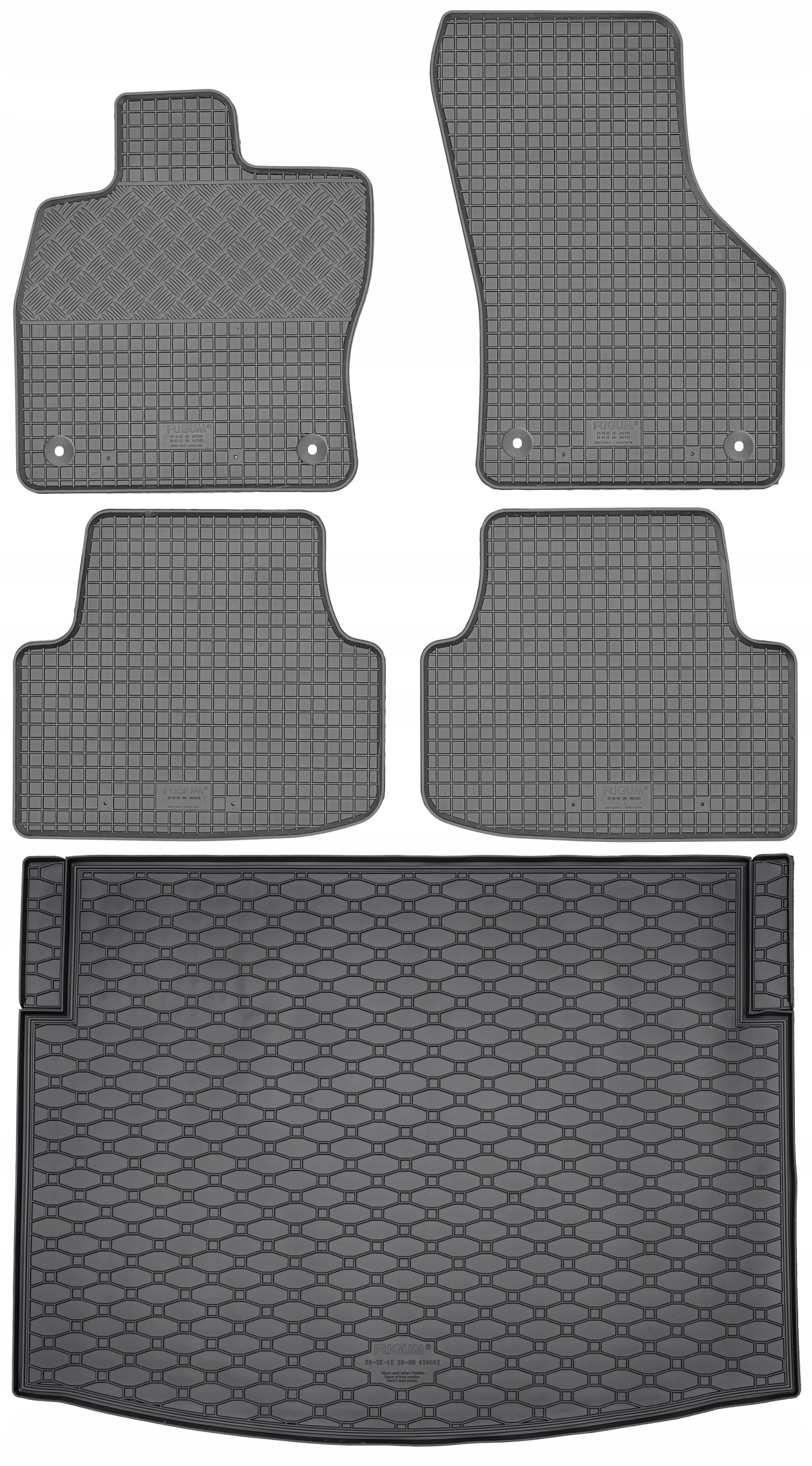 Seat Leon IV Hatchback od roku 03.2020 Sada Koberce batožinový priestor