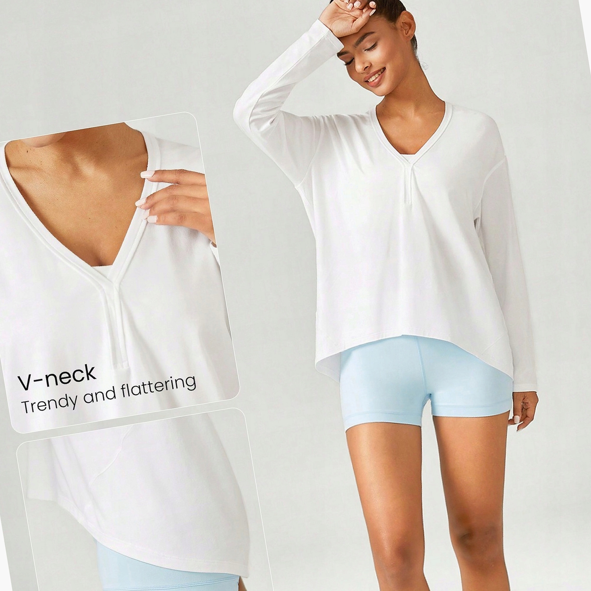 Koszulka Treningowa Z Bawełny Aktywna Kremowa L 40