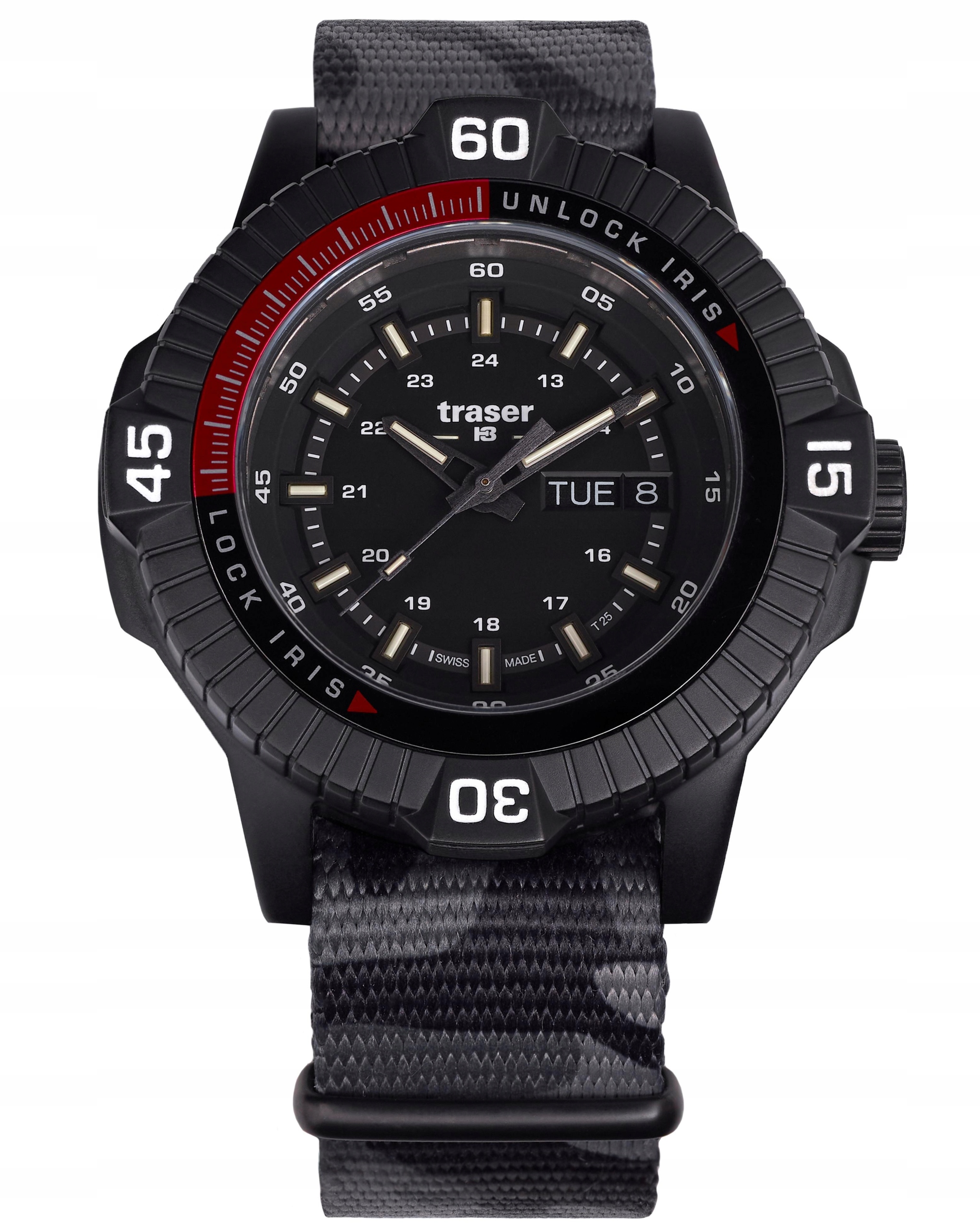 Nové Originální Pánské Hodinky Traser P99 Iris Tactical 111460 maskáčový