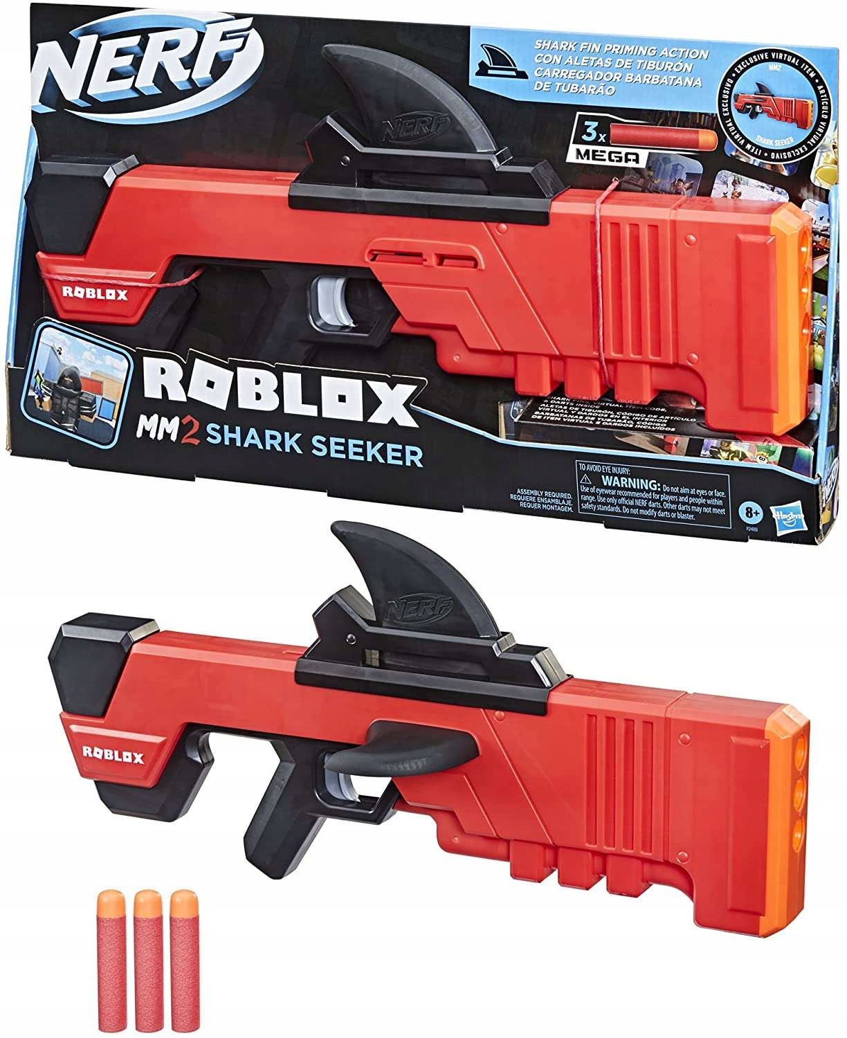 

Nerf Roblox Wyrzutnia MM2 Shark Seeker F2489