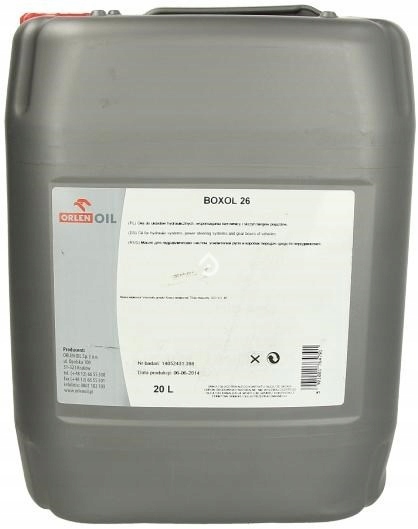 

Orlen Oil Boxol 26 20L. Olej Hydrauliczny