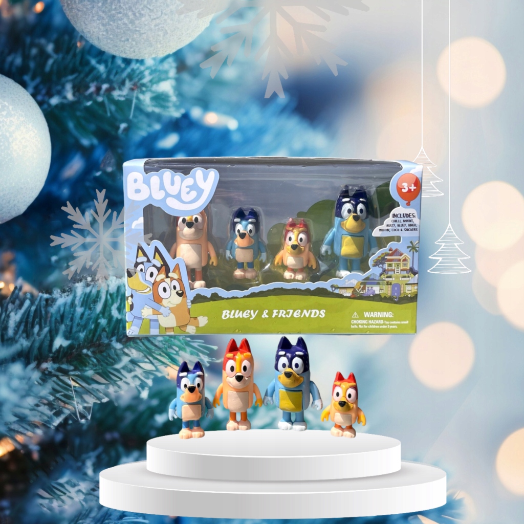 Zestaw Figurek z Bajki BLUEY & FAMILY RODZINA BINGO RADOSNA ZABAWA 4 SZT Rodzaj gadżetu filmowy