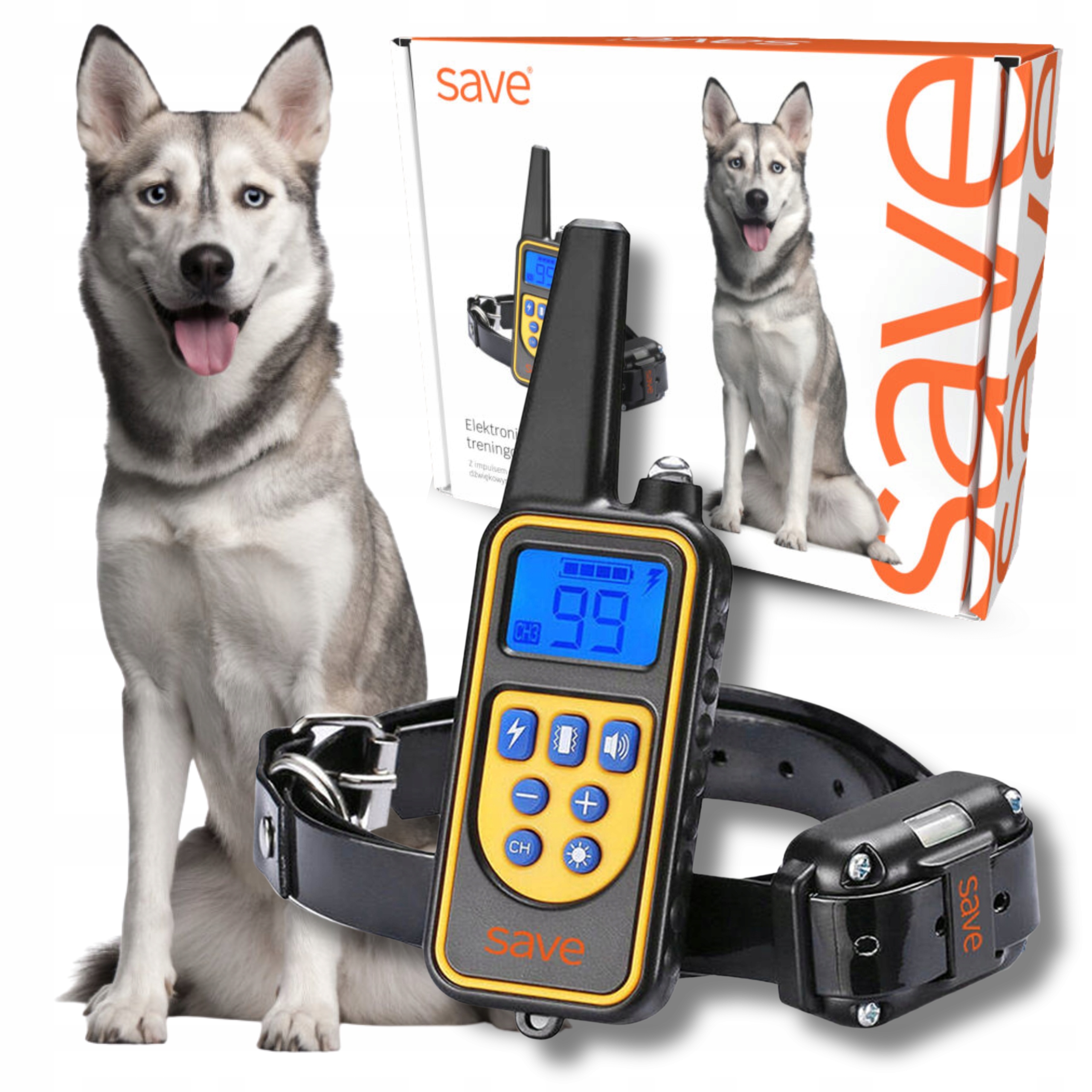 Elektrický Výcvikový Obojek Pro Psa Treser 800 M S Dálkovým Ovládáním, Voděodolný