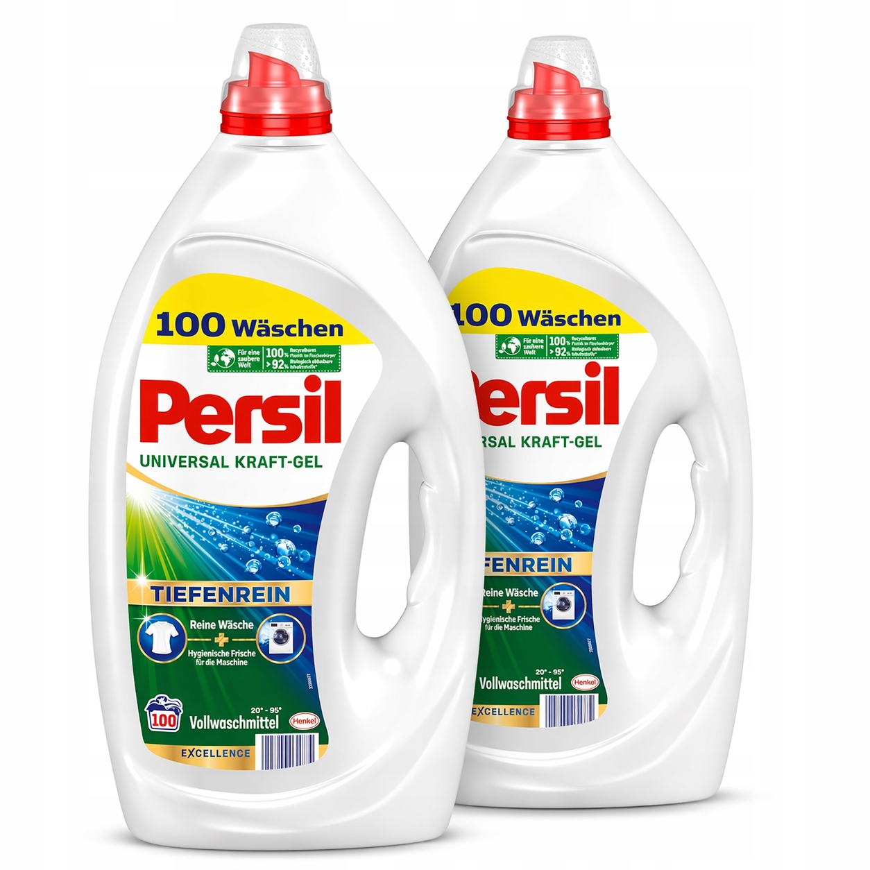 2x Persil żel 100p. uniwersalny 4.5l