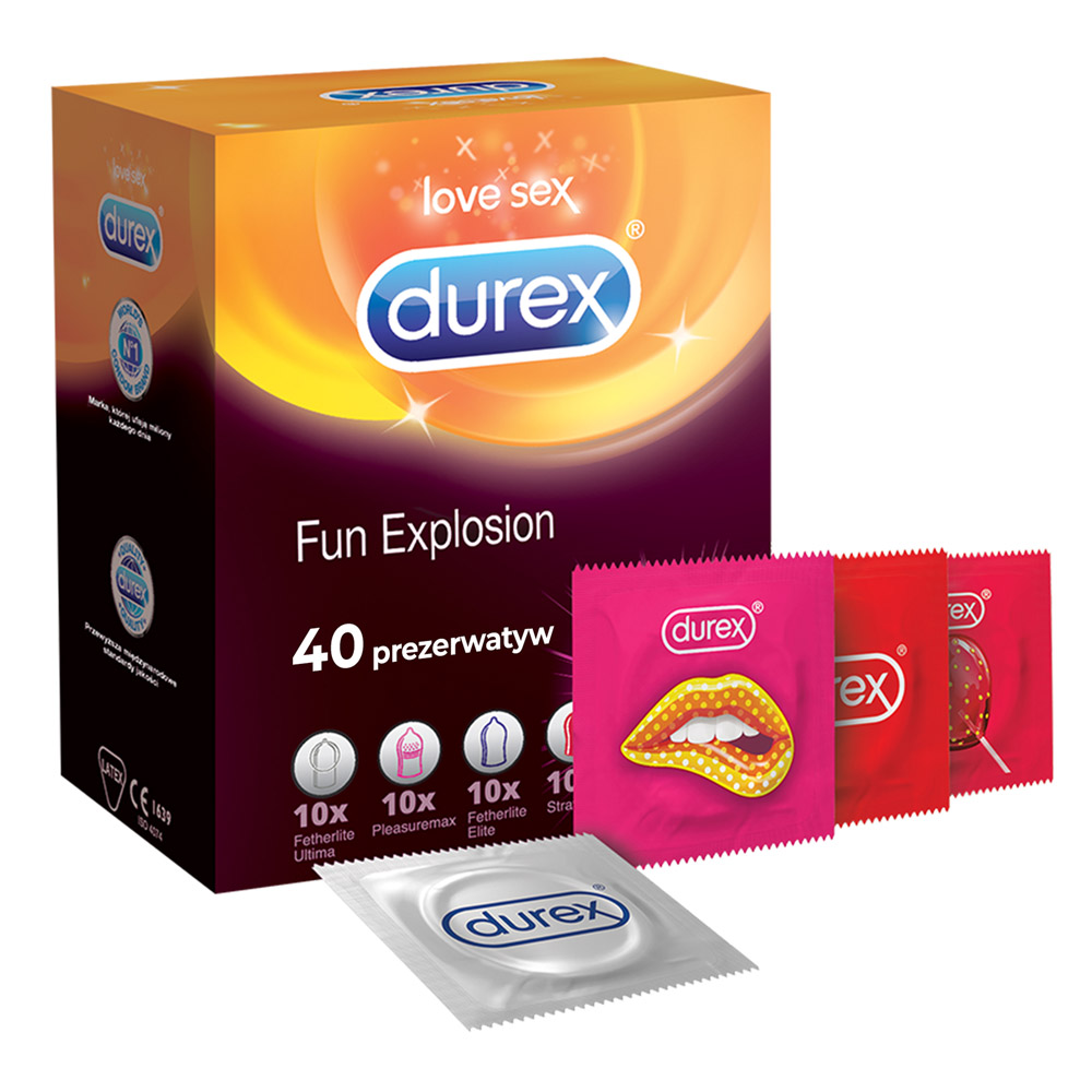 

Durex Prezerwatywy Fun Explosion Zestaw MIX Box 40