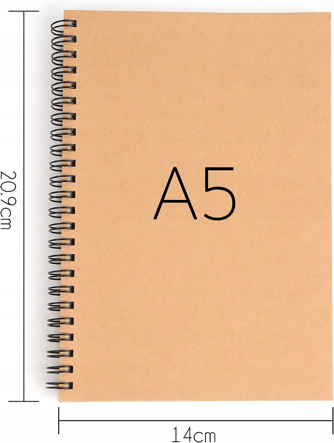 ZESTAW NOTATNIKÓW SPIRALNYCH A5 80 g/m² 4 SZTUKI