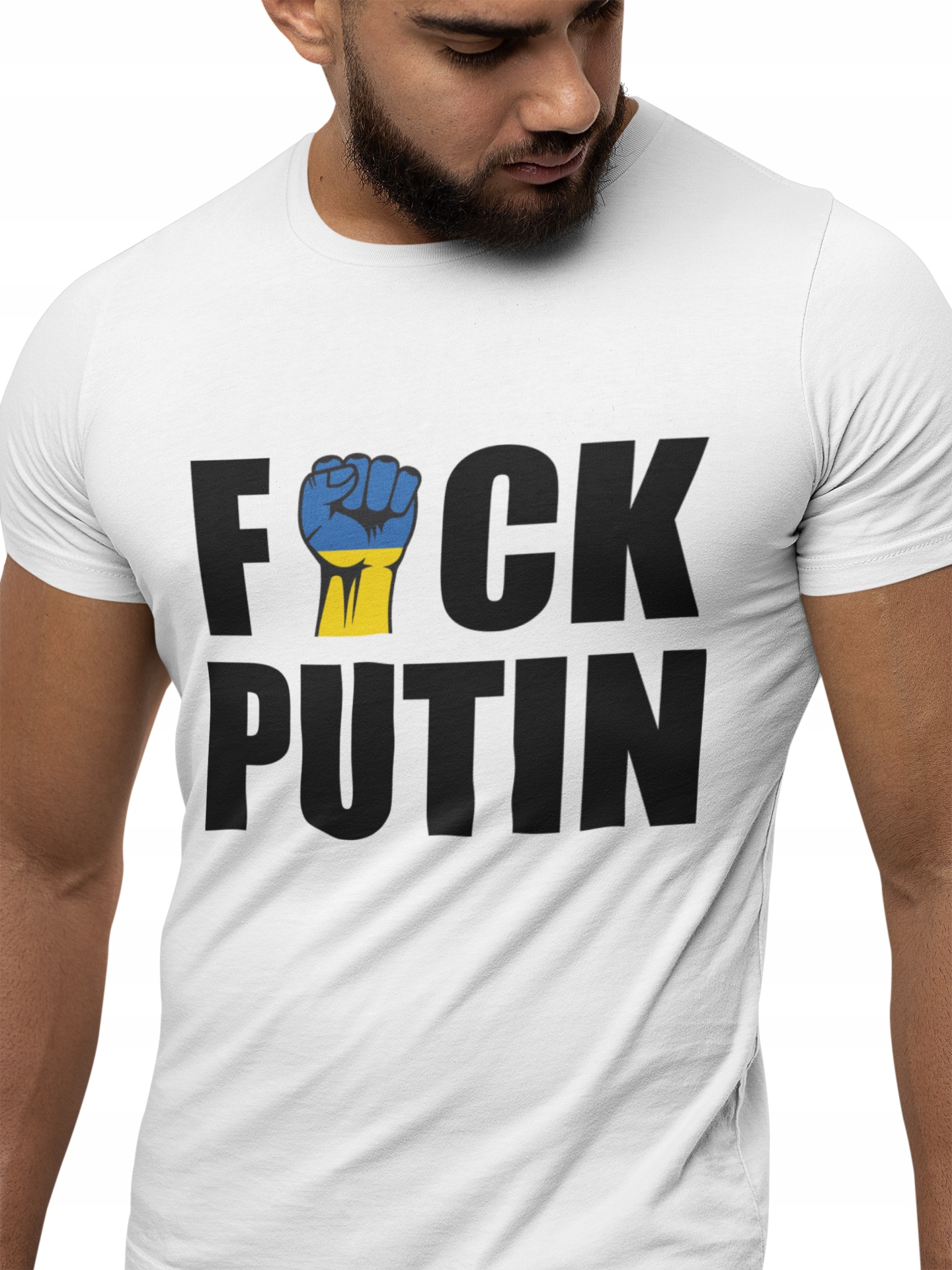 

Koszulka męska F*uck Putin Ukraina nadruk