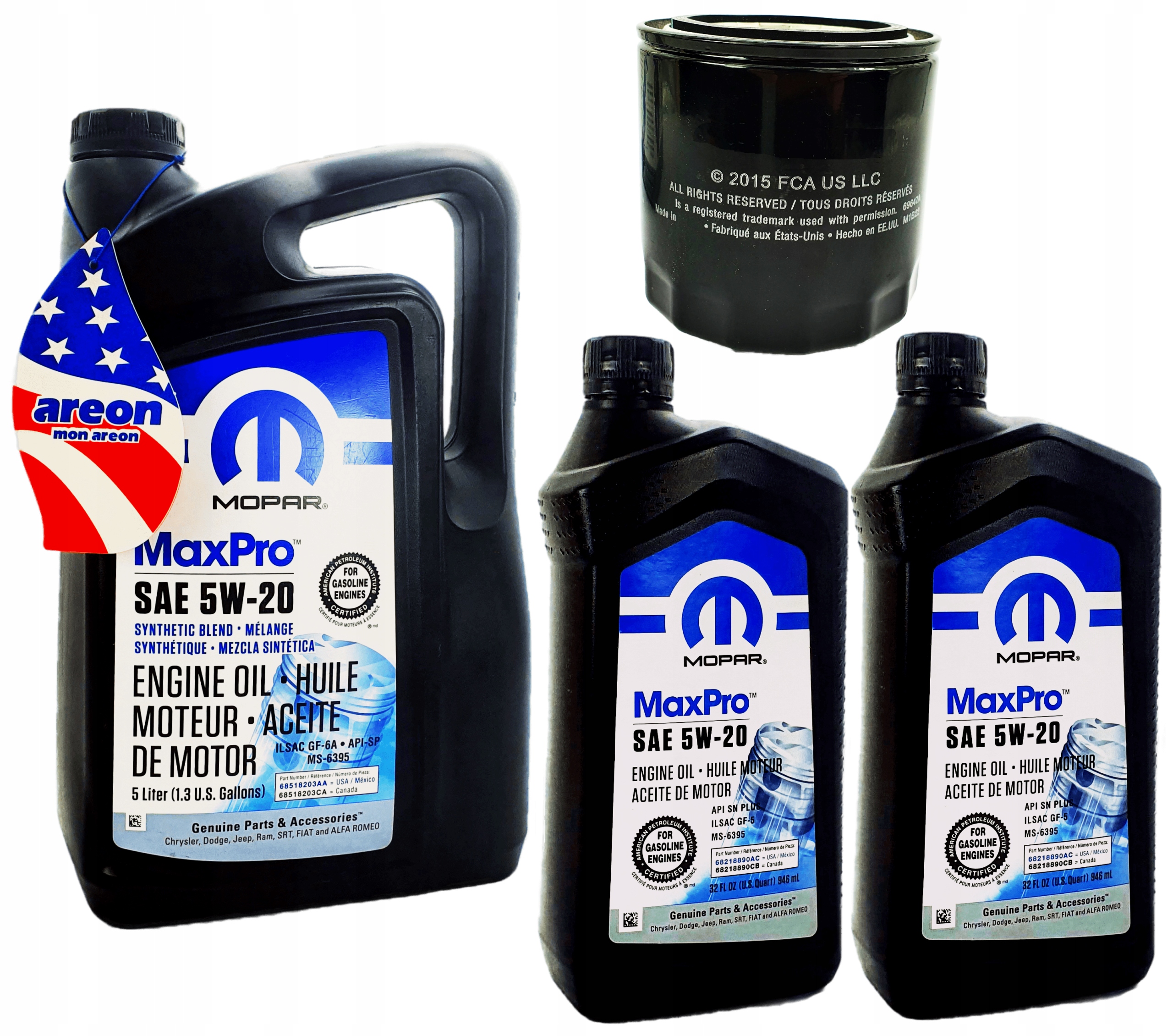 MOPAR 5W20 7L + FILTR MOPAR 04884899AC MO-899