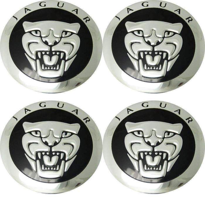 

Emblemat na dekielki kapsle Jaguar Black 3D 56mm