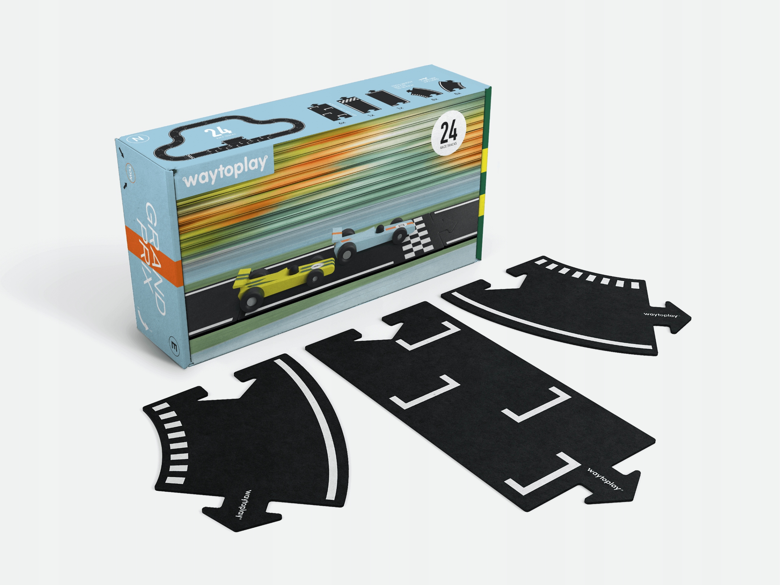 

Waytoplay Grand Prix Zestaw 24 szt Tory Gumowe
