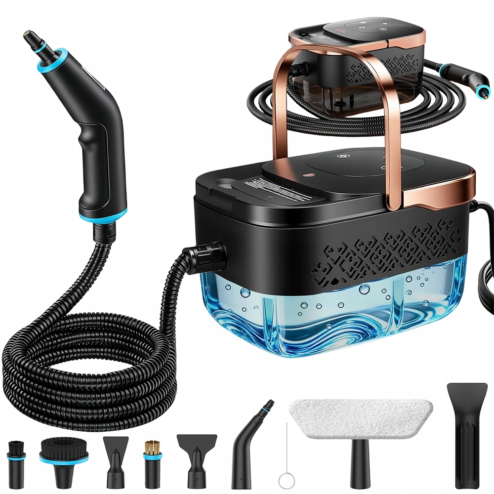 Parný mop 2500 W pre drevené podlahy a dlaždice s reguláciou pary 6 stupňov