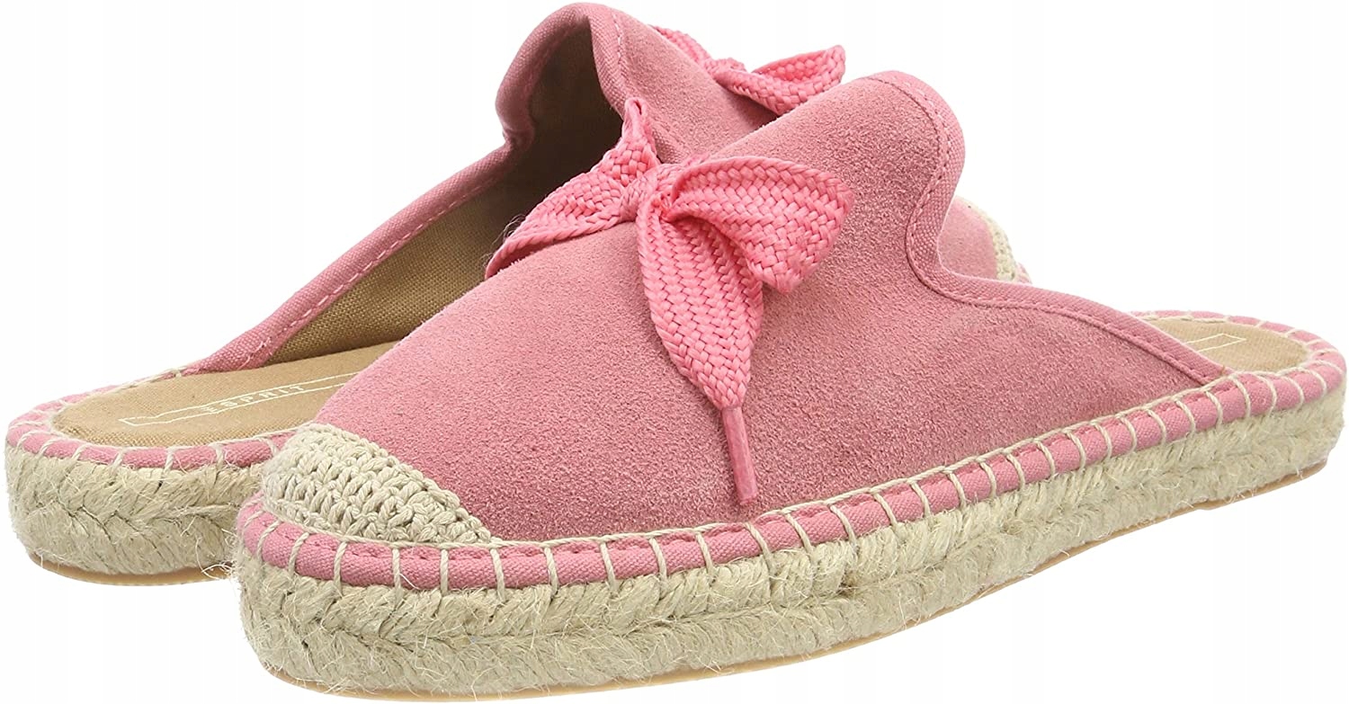 

B244 Nowe Damskie Klapki Espadryle Skóra Esprit 39