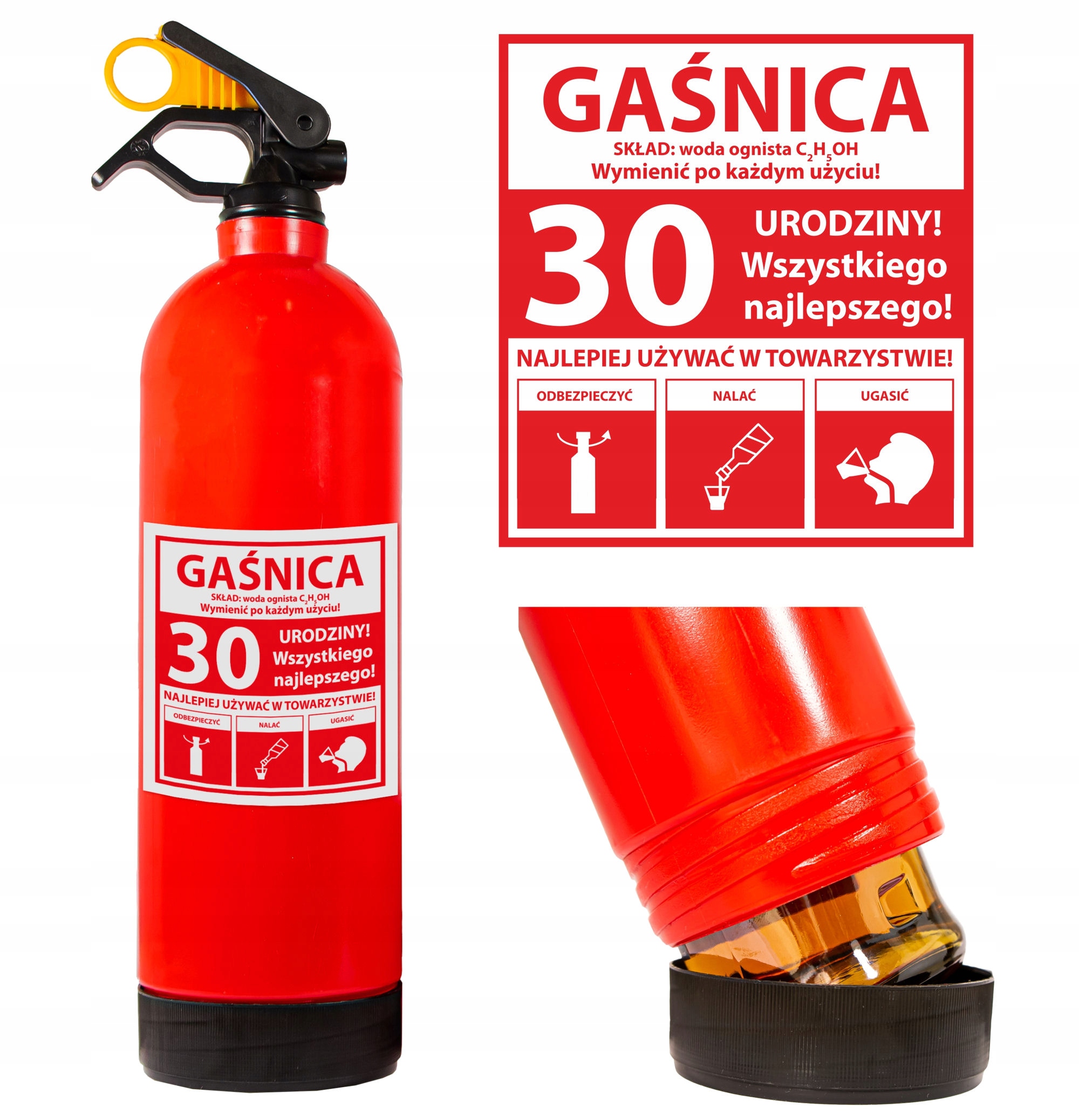 

Gaśnica Schowek Alkohol Urodziny 18 30 40 50 60 70