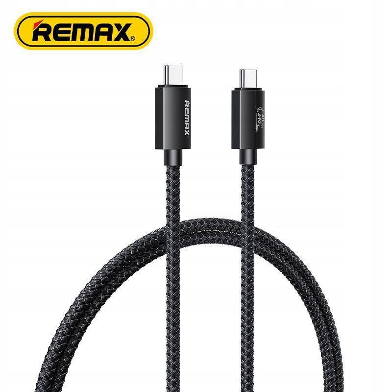 Kabel Remax Ladon Series 240W Usb 4.0 Usb C/usb C 1 M Černý