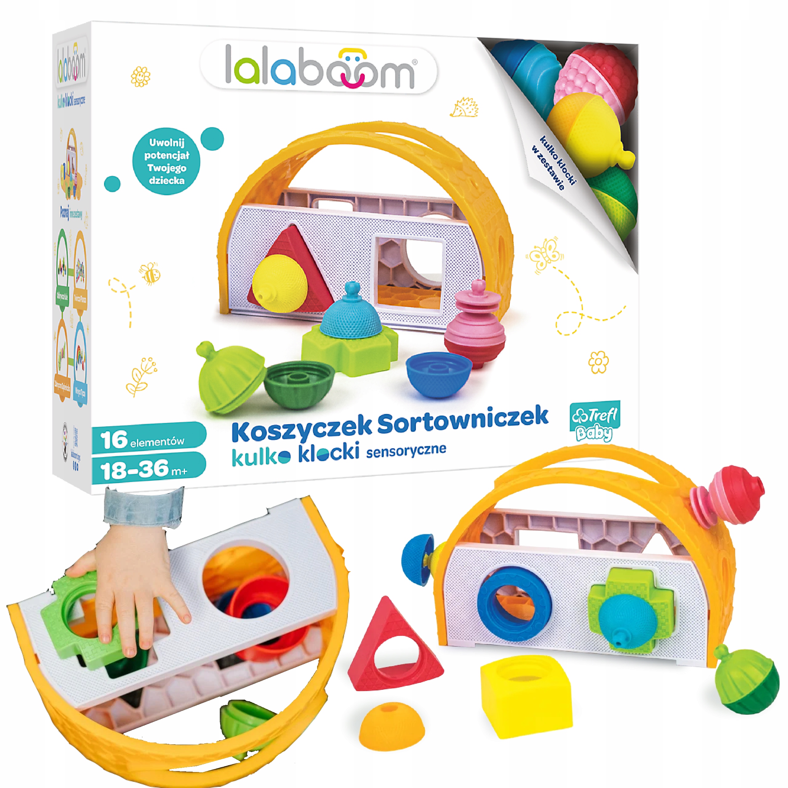 

Lalaboom Koszyczek Sortowniczek klocki sensoryczne