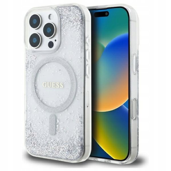 Guess GUHMP16LRGRGES iPhone 16 Pro 6.3" srebrny/silver hardcase Resin