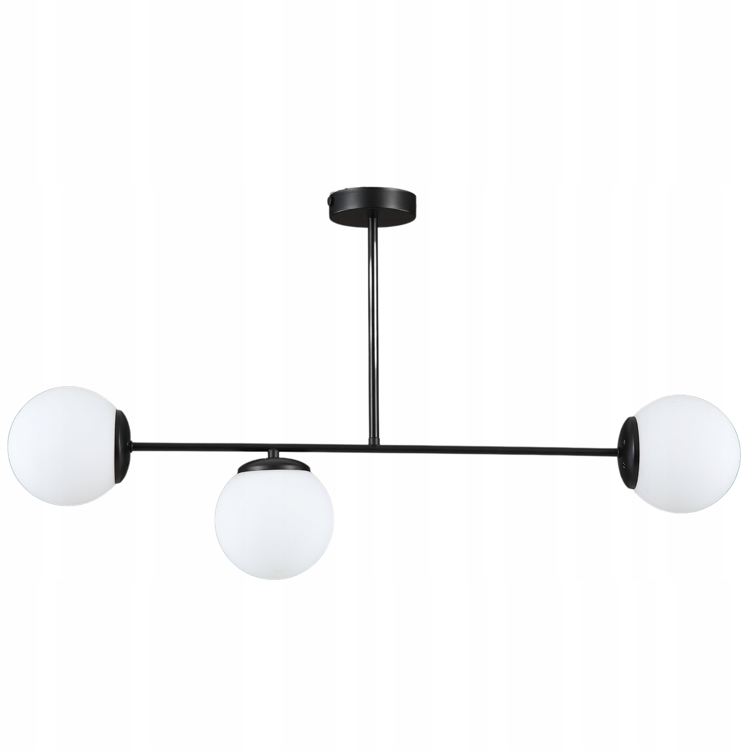 LAMPA WISZĄCA SUFITOWA ŻYRANDOL KULE NOWOCZESNA czarna LED