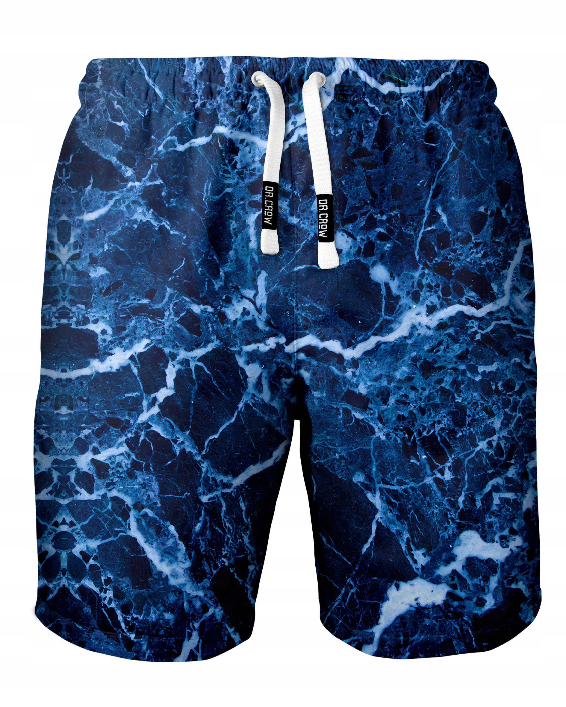 

Szorty Kąpielówki Plażowe Nadruk Marble Blue M