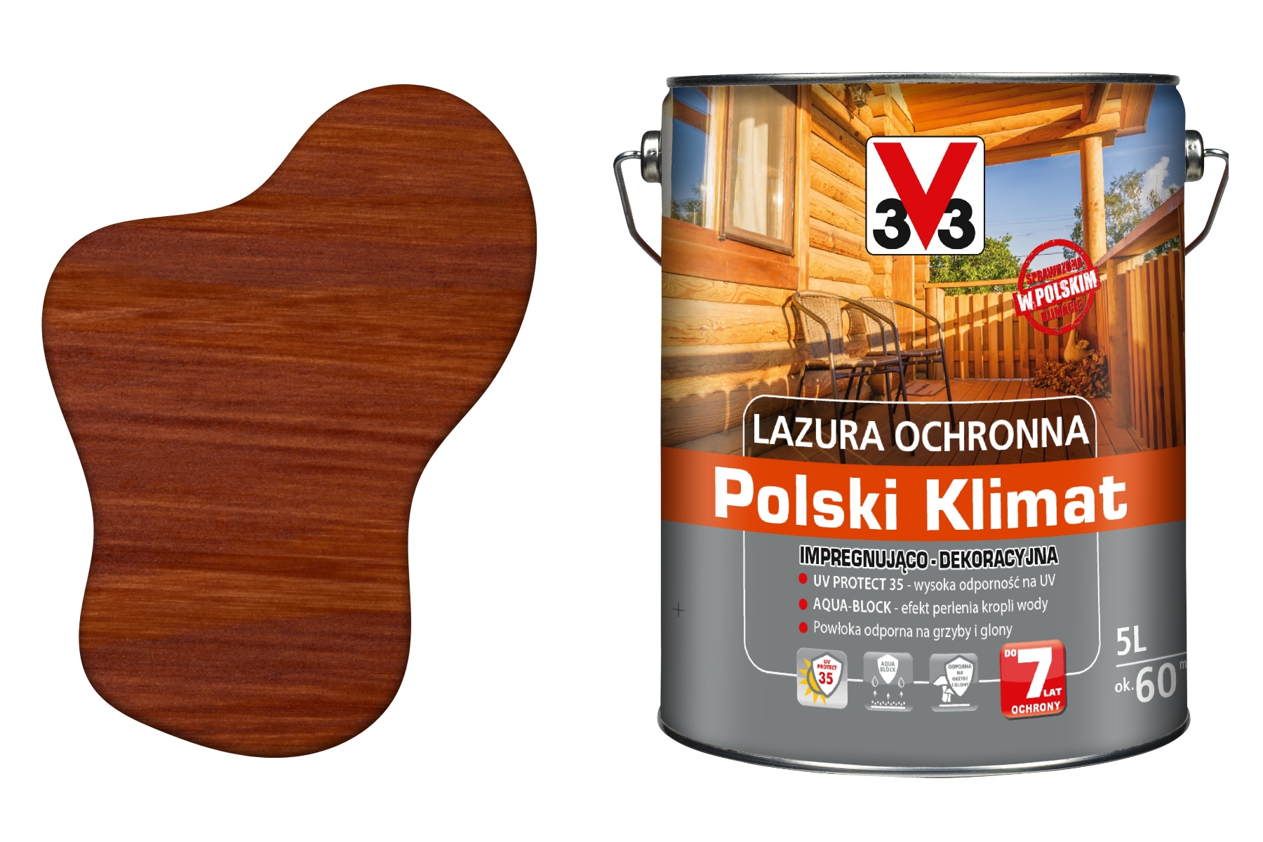 3V3 Wydajna Lakierobejca Wiezby Dach Impregnat Do Drewna Extra Uv Polski