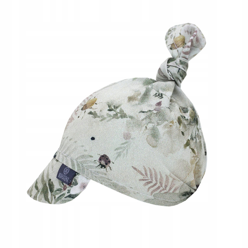 MAKASZKA Chustka na gumce z daszkiem 100% Bamboo M