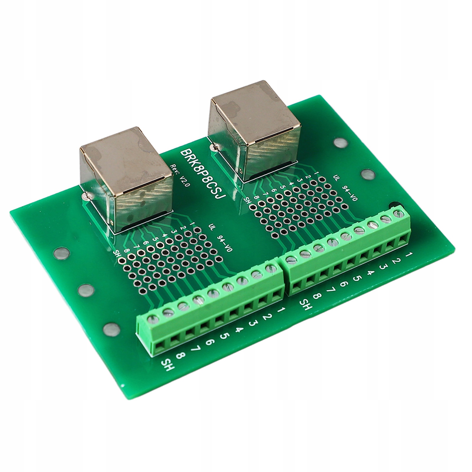ZŁĄCZA MODUŁ ETHERNET RJ45 MONTAŻ NA SZYNIE DIN W TERMINALE 3,81 MM