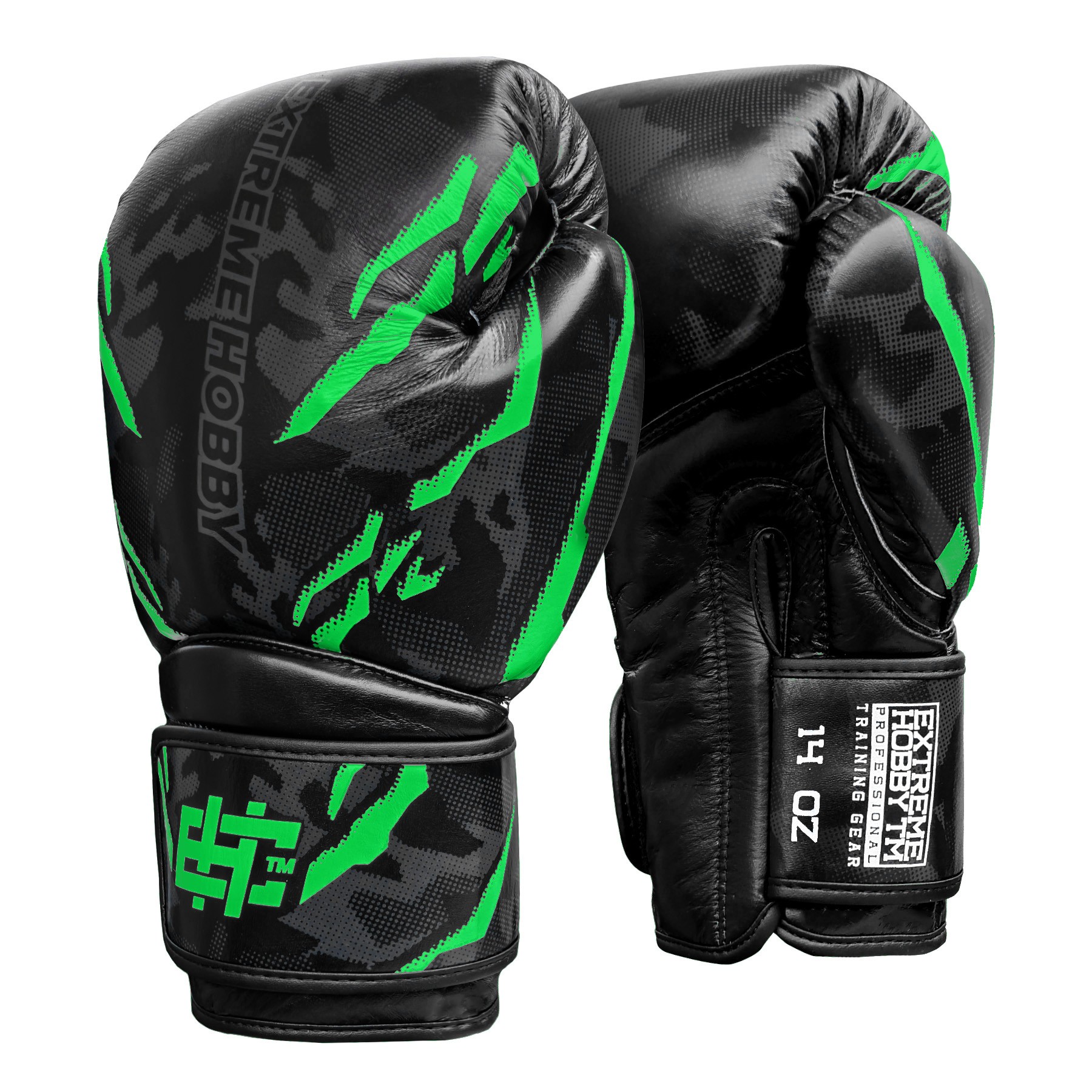 Kožené boxerské rukavice Extreme Hobby Black Panther 14 Oz Pánské