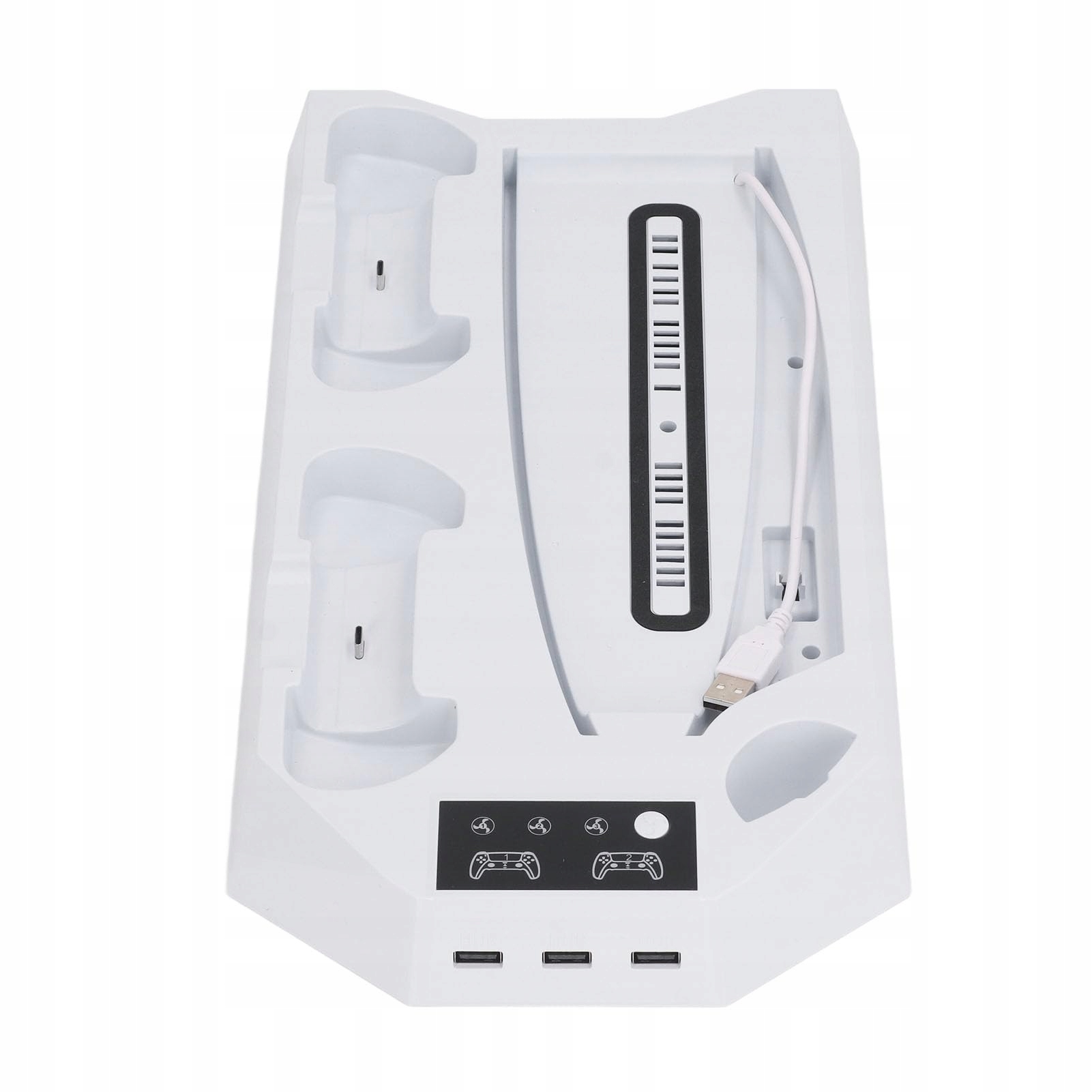 Podstawka Do PS5 Chłodząca Z 3 Prędkościami Wentylatora I Stacją Ładującą