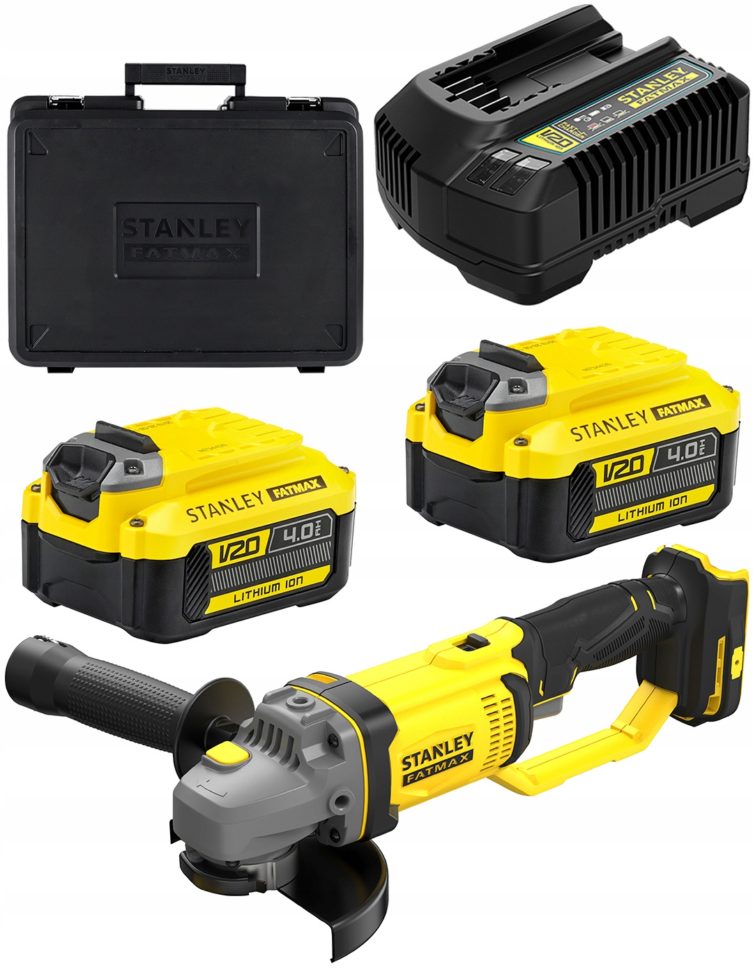 Bruska 125 mm 18V 2x4Ah V20 Stanley SFMCG400M2K