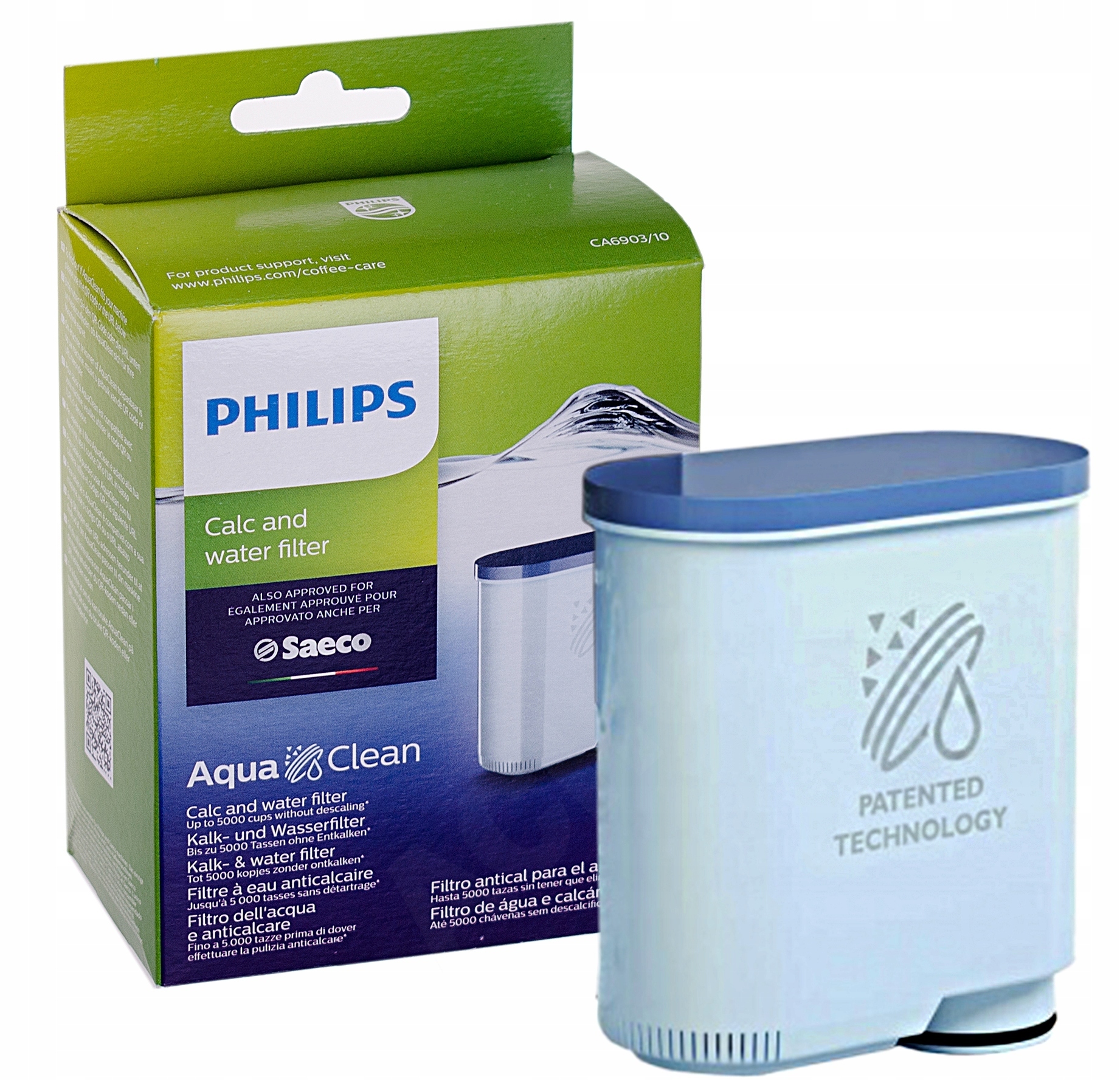 Filtr Do Ekspresu Saeco Philips AquaClean CA6903 Marka Saeco
