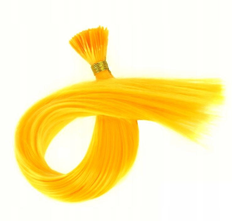 PASEMKA WŁOSÓW KOLOROWYCH 10 SZT ŻÓŁTE