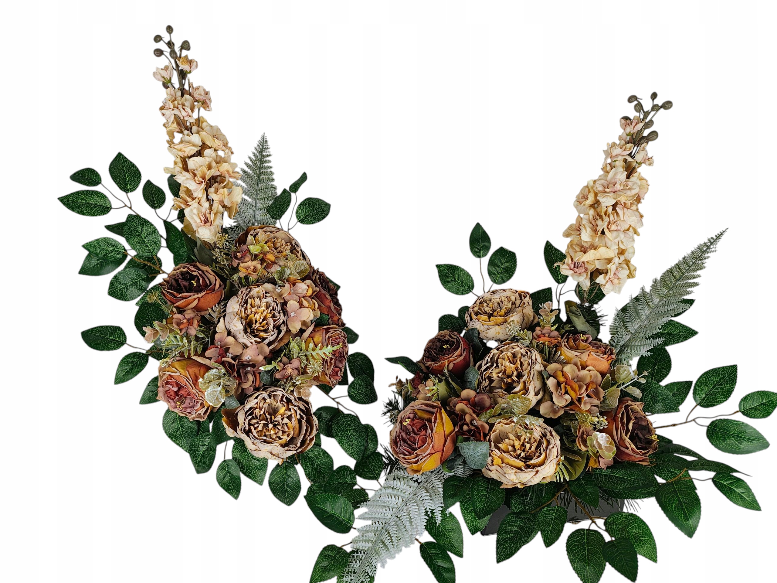 Sada Dekorace hrobu kompozice kyticí pro hřbitovní pomník