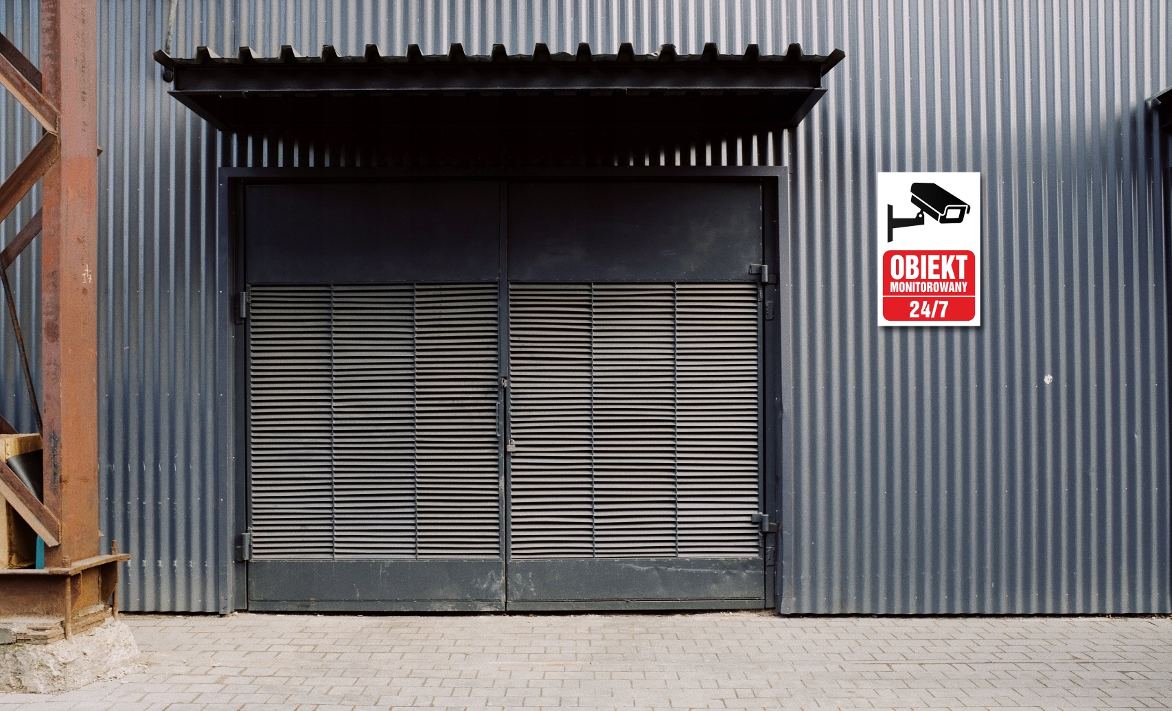 Tabliczka OBIEKT MONITOROANY 24/7 30x20 PCV 1mm TABLICA MONITORING Kod producenta TABLICZKA OBIEKT MONITOROWANY