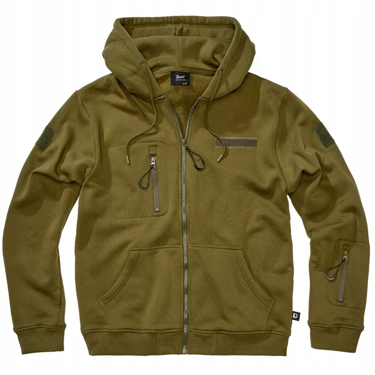Rozepínací mikina s kapucí Brandit Tactical Sweat Jacket Olivová M [M]